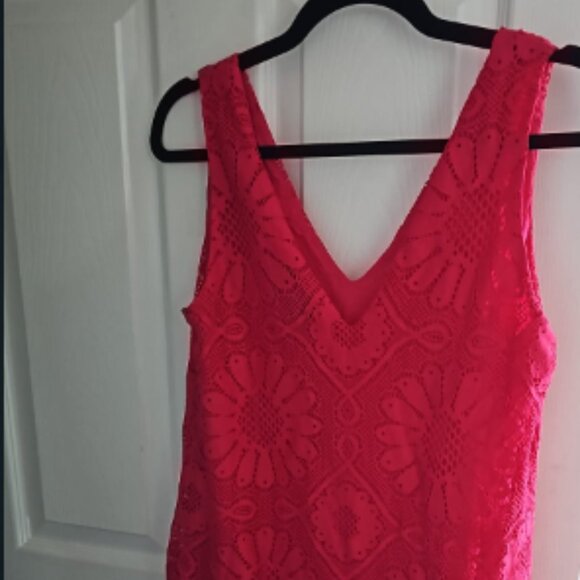 NWT Desigual 1970s Inspired Floral Lace V-Neck Mini Dress - Picture 6 of 14